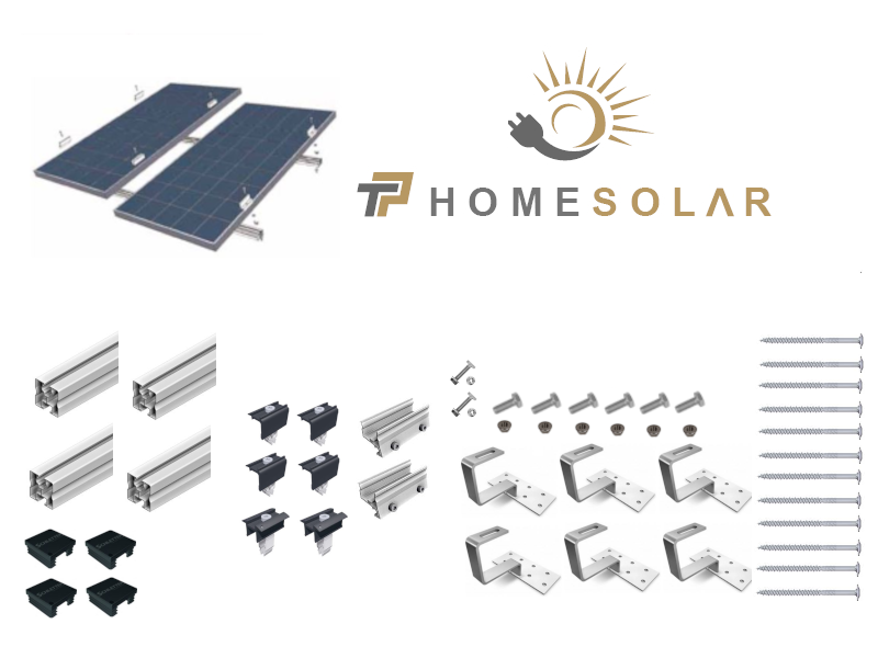 Balkonkraftwerk & Zendure Solarflow 800Pro mit Pfannenziegel Montageset - Solarfabrik