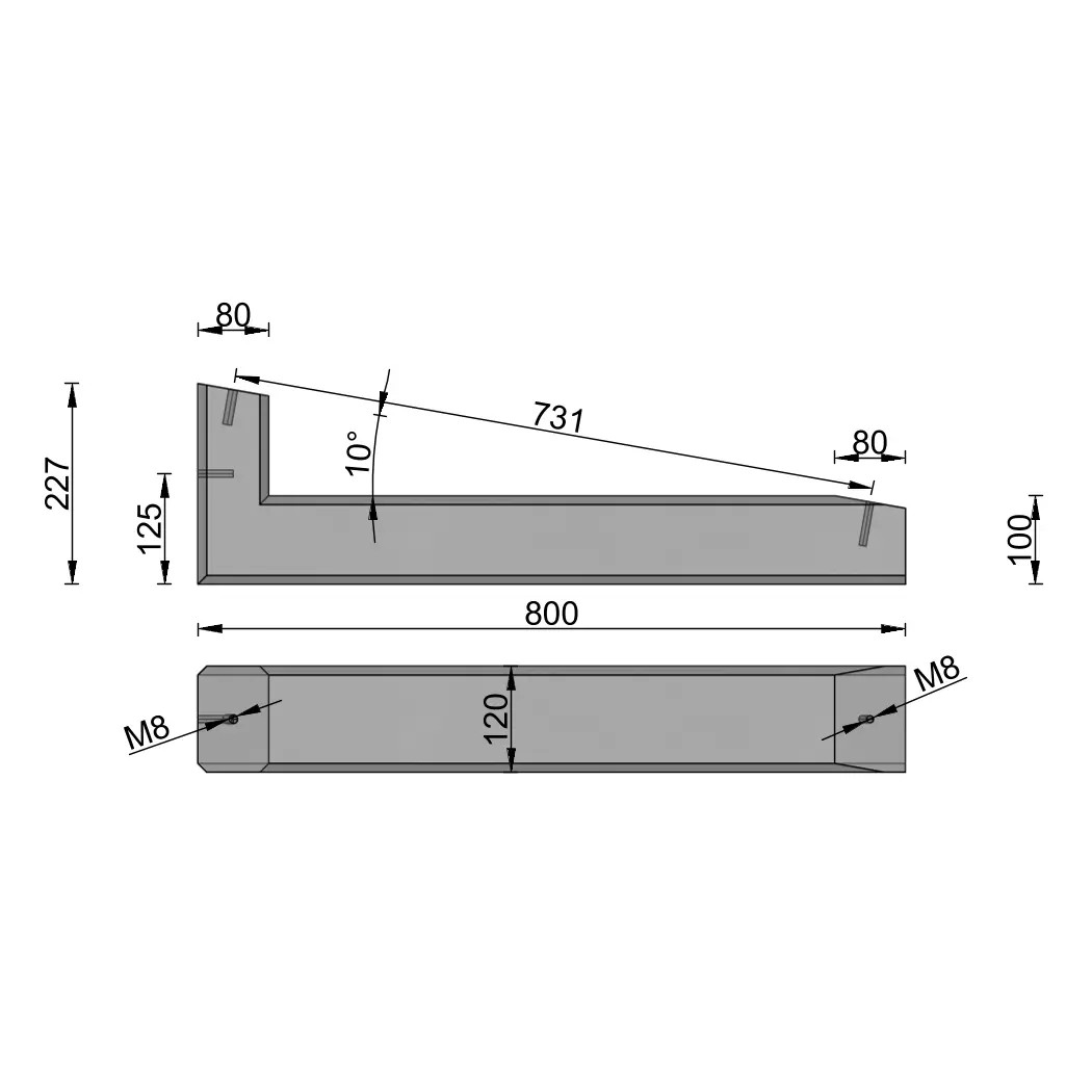 Balkonkraftwerk & Zendure Solarflow 800Pro mit Wattstone 15° Feinbeton Aufständerung - Solarfabrik