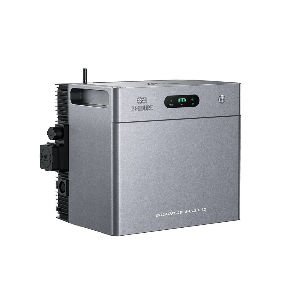 Balkonkraftwerk Quad 1820Wp/800W mit Zendure Solarflow 2400Pro und Dach (Biberschwanzziegel) Montageset