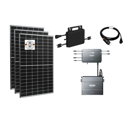 Balkonsolar Set 890-1780Wp (800W) mit Zendure Solarflow 2000&AB2000