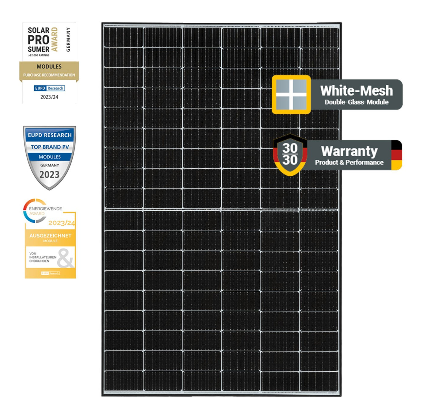 Balkonkraftwerk bifazial 890-1335Wp (800W) mit Zendure AIO2400