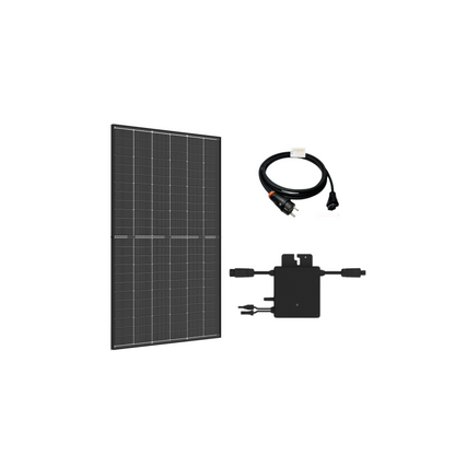 Balkonkraftwerk Bifazial Full Black 440Wp (400W) Basis Set Trinasolar