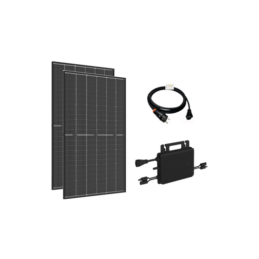 Balkonkraftwerk Bifazial Full Black 880Wp (800W) Basis Set Trinasolar